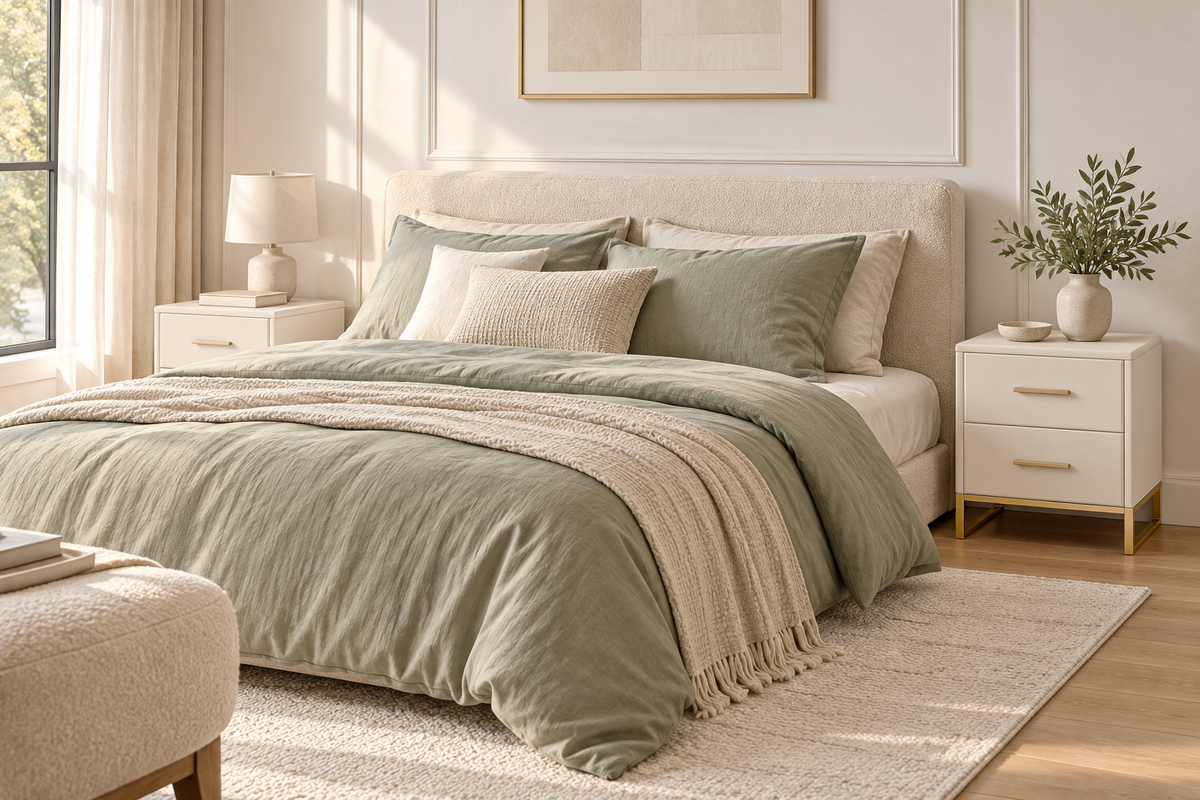 Lot de 2 tables Style A dans une chambre assortie