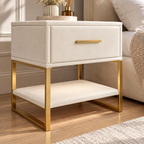 Détail de la niche et du piètement doré du Style B