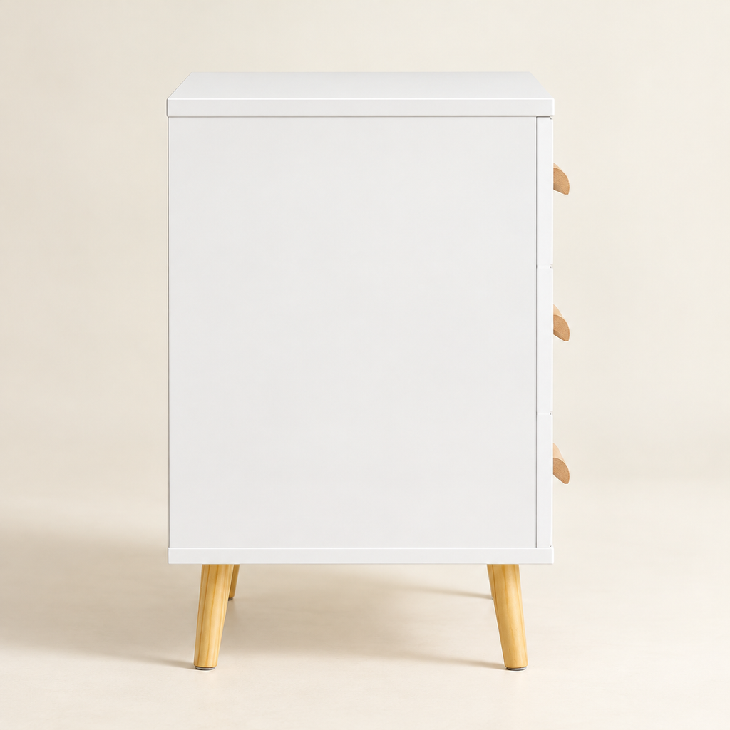 Vue latérale gauche de la table de chevet