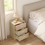 Lot de 2 tables de chevet à 3 tiroirs
