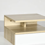 Lot de 2 tables de chevet suspendues avec tiroir et niche