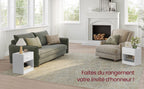 Lot de 2 tables de chevet avec tiroir et niche